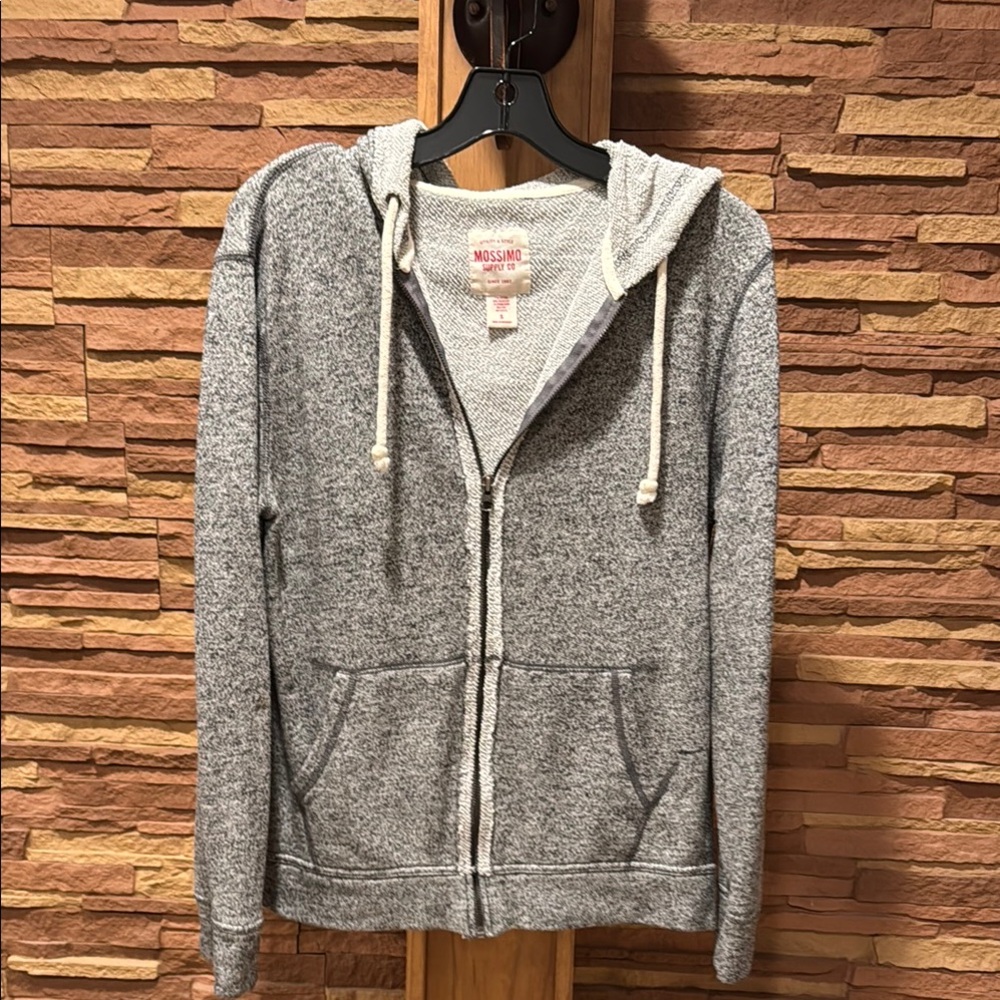 Mossimo Supply Co. Men's Gray Zip-Up Sweater